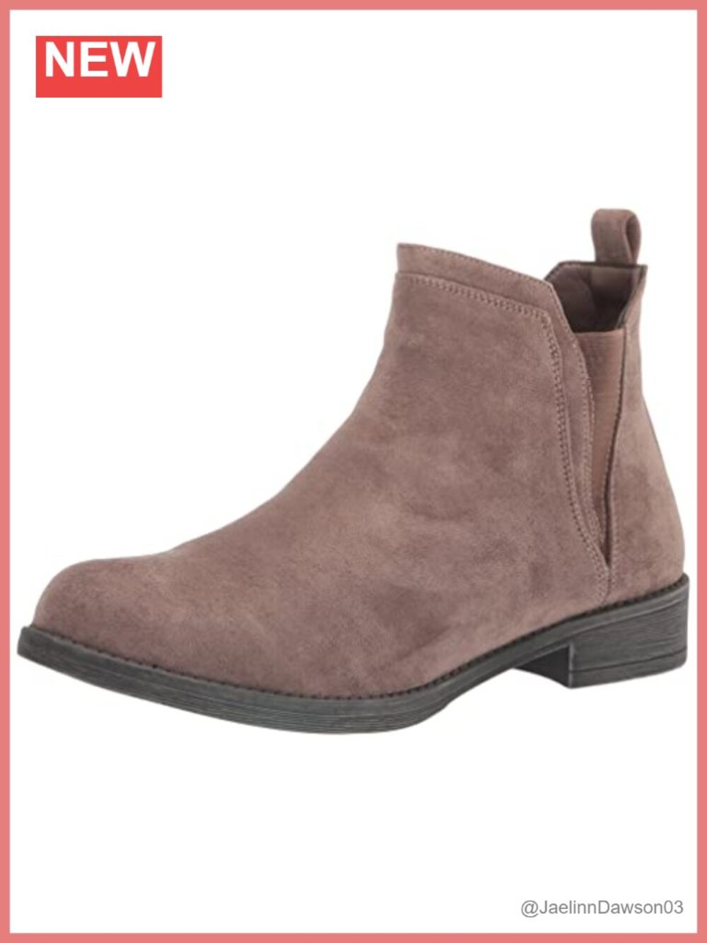 Women's Micro-fiber Ankle Boot with Inside Zip & Removable Footbed